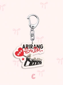 1個/7個 紅色與白色 ARMY 壓克力鑰匙圈，ARIRANG Love Song 吊飾，K-Pop 粉絲包包與手機裝飾禮物 - 彩色 - 查看 16