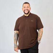 Men's Plus Size Polo Shirt Zero Kelvin Premium Piqué Elastane, Non-Cutting, Comfortable And Perfect Fit, Breathable, Elegant Casual Style, Large Sizes G1 G2 G3 G4 G5 - 鏽棕色 - 查看 10