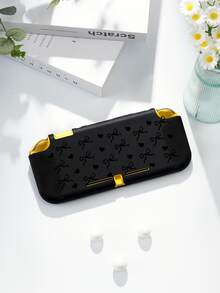 1个黑色爱心蝴蝶结图案Switch保护套/收纳袋，适用于Switch2（2025）/Switch OLED/Switch NS/Lite，新款第二代Switch游戏配件保护套，长续航版游戏机配件，送给Switch玩家的最佳礼物 - 彩色 - 查看 14