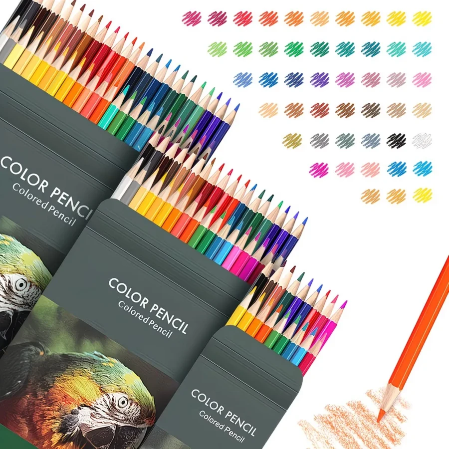 24 Buntstifte, 24-Farben Zeichenstift Set, geeignet für Malbücher, professionelles Malen, lebendige Farben, perfekt für Künstler zum Skizzieren, Umranden, Mischen, Schattieren, ideale Kunstbedarf, Geburtstagsgeschenk, Weihnachten, Valentinstag, Neujahrsgeschenk und Freundesgeschenk! Ostergeschenk - Sätze - Übersicht 1