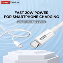 27W/20W/12W 快充线，兼容苹果/安卓设备，USB Type-C/USB Lightning接口，Type-C-Type-C/Type-C - 白色 - 查看 2