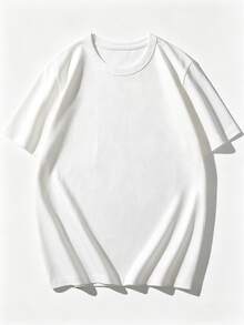 Camiseta Estampada para Mujer, Casual, de Manga Corta, Cuello Redondo, con Bonito Estampado de Calaveras, Estilo Veraniego a la Moda - Blanco - Ver 3