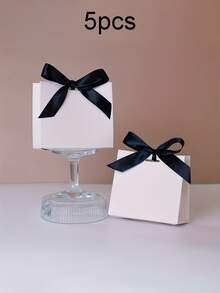 DIY Mini Gift Bag Set - Blank Wedding Gift Boxes - Birthday Party Packaging With Ribbon - - Paper - Wedding Gift Boxes - Decorative Tassel Details - Durable Gift Boxes - Gift Boxes - Christmas - Multicolor - View 11