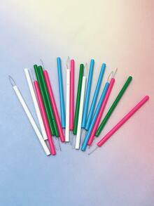 4pcs/Set Extra Long Plastic Sewing Machine Threader, Portable Threading Assist Tool, Quick And Easy Threading, Blue, Green, Pink, White Colors Available, Suitable For Professional Tailoring, Quilting And DIY Sewing - Extended Plastic Thread Threader - View 3