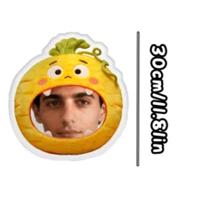 [Customized Product] 1pc Personalized Photo Pillow - 3D Printed Realistic Face And Body Design, Soft Home Decor Pillow, Ideal Gift For Family, Friends And Yourself, Christmas Gift, Thanksgiving Gift - Pineapple - View 9