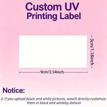 10-100pcs Personalized Crystal Label Stickers, UV-DTF Crystal Labels, Cold Transfer Process, Wear-Resistant And Durable, Suitable For Glass Cups, Mirrors, Packaging Boxes, Greeting Cards, Wedding Birthday DIY Decoration, Invisible And Beautiful - A - View 6