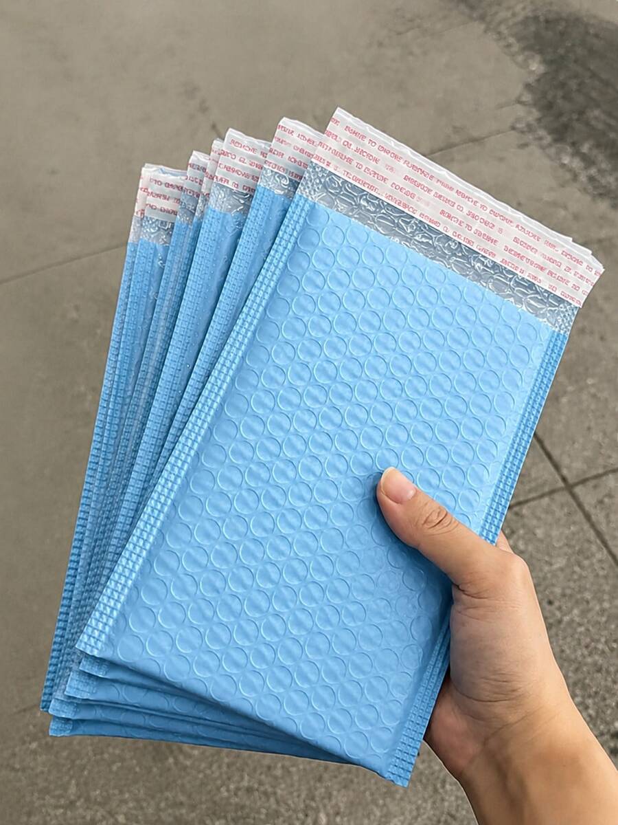 20pcs/Set Blue Bubble Mailers, Padded Poly Bubble Mailers, Packaging For Small Business, Shipping Envelopes, Packaging Bags, Padded Envelopes, Mailing Envelopes, Shipping Supplies - Blue Bubble Wrap - View 1
