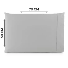 Jogo de Lençol para Cama King 3 peças Estampado 100% algodão 180 fios Toque suave - Coracoes Rosa - Visão 3