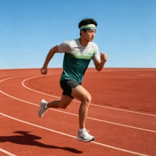 1件男士運動吸汗透氣跑步健身髮帶 中性時尚壓髮頭巾 戶外穿戴用 - 彩色 - 查看 9