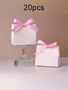 DIY Mini Gift Bag Set - Blank Wedding Gift Boxes - Birthday Party Packaging With Ribbon - - Paper - Wedding Gift Boxes - Decorative Tassel Details - Durable Gift Boxes - Gift Boxes - Christmas - Multicolor - View 9