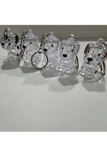 Transparent Pet Hair Storage Keychain Cat Dog Fur Memorial Pendant Christmas Graduation Mother's Day Universal Decorative Accessory - Multicolor - View 7