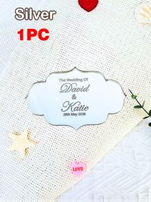 1/10/20件装个性化婚礼派对用品 - 银色/金色/玫瑰金云朵形亚克力镜面标签，激光雕刻个性化礼品，婚礼派对席位卡，蛋糕装饰标签，伴娘礼物，母亲节/教师节纪念品，可重复使用，精致可爱，高品质，现代时尚，可定制，个性化，独一无二，送给男士/女士的理想礼物，家居装饰 - 彩色 - 查看 11
