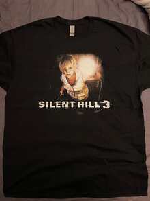 V-In.Tage Si.Le.Nt Hi.Ll Nur.Se.S T-Shirt For Men O Neck T Shirts Short Sleeve Tees Graphic Printed Clothes - 黑3 - 查看 12