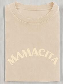 Il, High Quality Batik Cotton Vintage Fashion Brand T-Shirt, Women's T-Shirt, Beach Essential, Summer T-Shirt, Holiday Gift, Perfect Gift, 100% Cotton - 杏色 - 查看 2