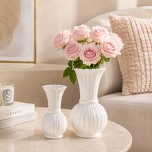 1pc A Floor-Standing Plastic Vase/Flower Pot With Faux Flowers, Perfect For Vintage Home Decor And Use With Fresh Or Dried Flowers – Ideal For Living Room Decorations And Desktop Displays. - Vase - View 10