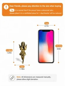 金色树脂仙女雕像，透明带翼天使雕塑，优雅户外装饰，适用于花园、泳池、露台、客厅、卧室、阳台，防水艺术品，可用于景观、草坪，乔迁礼物，现代家居装饰 - 新款 - 查看 12