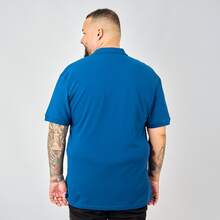 Men's Plus Size Polo Shirt Zero Kelvin Premium Piqué Elastane, Non-Cutting, Comfortable And Perfect Fit, Breathable, Elegant Casual Style, Large Sizes G1 G2 G3 G4 G5 - 藍色 - 查看 5