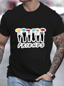 Men T-Shirts - 黑色 - 查看 6