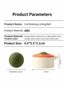 Bóng liếm catnip hai mặt, đồ chơi dán tường cho mèo, bóng bạc hà giúp loại bỏ búi lông, đồ chơi ăn vặt giúp làm sạch răng cho mèo. - Nhiều màu - Xem 2
