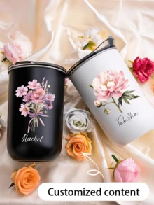 Bình nước inox tùy chỉnh theo tên, ly du lịch tùy chỉnh, phù hợp làm quà tặng phù dâu, ly cà phê cá nhân hóa cho nữ, quà sinh nhật, quà tiệc, quà lễ tết và quà tặng bạn gái - Nhiều màu - Xem 5