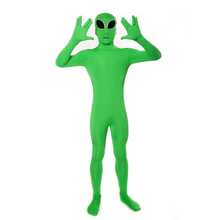 成人 E.T. 外星人角色扮演服裝，泰國綠色 E.T. 外星人吉祥物套裝，萬聖節嘉年華變裝服 - 彩色 - 查看 10