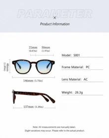 A Pair Of Stylish New Glasses-Featuring A Retro Street-Style Aesthetic And A Versatile, Distinctive Design. Crafted Specifically For Women, They Are Perfect For Summer Beach Vacations, Outdoor Activities, And Travel. - Khung C5 màu đỏ, các tấm màu đen và xám. - Xem 7