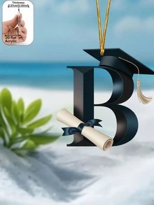 1个2D亚克力毕业字母吊坠，毕业礼物及装饰品，送给教育工作者和同事的礼物，包包/车钥匙扣装饰，毕业庆祝，礼物和纪念品 - 掛繩款 - 查看 2