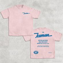 2026 New Summer THE ICEMAN Drake Vintage Tee Unisex Rap Shirt Music Fans Gift For Him Her Y2K Women Men Graphic Tee Casual Short Sleeve Crew Neck Summer Concerts Casual Daily Wear Pure Cotton T-Shirt - 粉色 - 查看 13