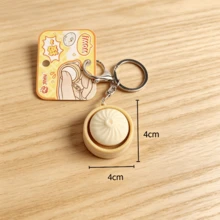 1pc Summer Fun Realistic Dim Sum Button Keychain ASMR Click Sound Accessory, Can Decorate Car Keys, Backpack, School Bag, Office, Christmas, Halloween, Cute And Funny, Teacher's Day Gift, Jewelry, Clothing, Backpack Accessory, Friend Gift - Multicolor - View 8