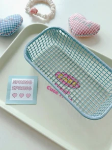 Stationery Storage Basket, Suitable For Home Keys, Data Cables, School, Office, Student Stationery, Girls' Cosmetics, Children's Toys And Other Small Items Storage - Multicolor - View 8