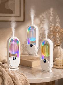 Diffuser Aromaterapi Ultrasonik yang Dipasang di Dinding, Diffuser Pewangi Isi Ulang Tanpa Pengeboran dengan Layar Digital, 5 Tingkat Kabut yang Dapat Diatur, Lampu Ambient 7 Warna, Pelembap Kabut Dingin yang Tenang, Cocok untuk Kamar Tidur, Kamar Mandi, Kantor, Hadiah Aromaterapi Rumah Mewah, Dilengkapi dengan 6 Pilihan Minyak Esensial yang Berbeda, Dekorasi Rumah Mewah, Set Hadiah Rumah Liburan - Set aromaterapi multi-aroma - View 6