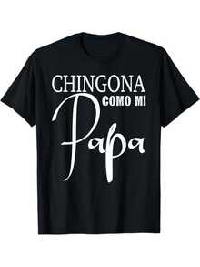 Mexican-Spanish Style T-Shirt For Women - Casual White Short-Sleeved Crew Neck Top, Women's T-Shirt With Spanish Text, Showing Mexican National Pride, Is A Culturally Significant Garment For Women - 黑色 - 查看 1