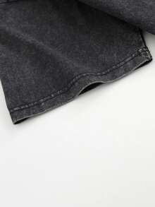 Camiseta de Algodón 100% Lavado de 230G, Estilo Vintage Urbano para Hombre y Mujer, Holgada, Suave, Transpirable, con un Diseño Único de Patos Salvajes Despegando del Agua, Moderna y a la Moda, Cuello Redondo Casual de Manga Corta, Ideal para Viajes y como Regalo. - Negro 1 - Ver 4