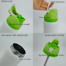 0waIaa Fluorescent Green Water Bottle, 32 Ounces, 945 Milliliters, With A Heat Retention Time Of Over 24 Hours, Capable Of Maintaining The Temperature Of Hot Or Cold Beverages. Suitable For Brewing Coffee And Making Iced Drinks. The Design Is Exquisite And It Can Glow At Night. It Is Suitable For Camping, Work And Indoor Use. - 綠色 - 查看 5