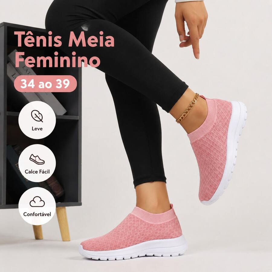 Women's Casual Sock Sneakers – Comfort And Style In Every Step - Naken - Visa 1