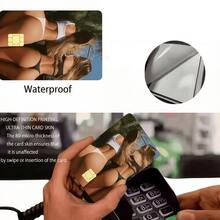 2 pegatinas sexy de chica para tarjetas de crédito, pegatinas protectoras de tarjetas de crédito, calcomanías de tarjetas con brillo creativas, fundas de tarjetas con brillo, estilo de lujo de Dubái, adecuadas para tarjetas de crédito, tarjetas de débito, tarjetas de acceso, con funciones impermeables, resistentes a los arañazos, antideslizantes, antihuellas dactilares y de protección de privacidad, pegatinas personalizables para tarjetas de crédito, pegatinas protectoras de vinilo impermeables, adecuadas para hombres y mujeres, regalo divertido para el esposo, la esposa, los amigos - multicolor - Ver 3