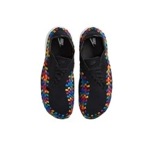 Adidas Giày Nike Air Footscape Wovens "Rainbow" - Thoải mái, thời trang, chống trượt, bền bỉ, nhẹ, giày thể thao cổ thấp dành cho nữ, màu đen. - màu đen - Xem 3