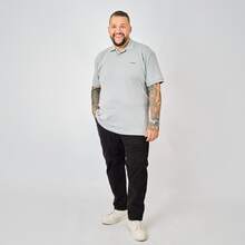 Men's Plus Size Polo Shirt Zero Kelvin Premium Piqué Elastane, Non-Cutting, Comfortable And Perfect Fit, Breathable, Elegant Casual Style, Large Sizes G1 G2 G3 G4 G5 - 淺灰色 - 查看 3