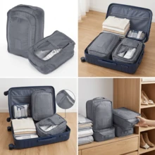 Sac à chaussures de voyage - Garde les vêtements et les chaussures propres et organisés | Accessoire de voyage pliable et essentiel | Convient pour les baskets, les talons et les plates-formes | Solution de rangement légère pour le fitness, le camping et les voyages d'affaires - Voir 3
