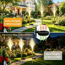 1pc Reed Solar LED Lights: Waterproof Outdoor Garden Landscape Lights; Solar-Powered Garden Lights For Decorating Pathways, Flower Beds, And Lawns - Warm White - View 6