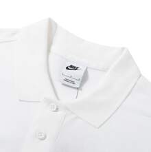 Nike Club 套頭合身Logo印花運動短袖Polo衫 男款 白色 - 白色 - 查看 7