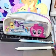 Hasbro 1个小马图案大容量铅笔盒，可爱文具包，适合中学生，是完美的课堂奖励和圣诞节/生日礼物。 - 彩色 - 查看 1