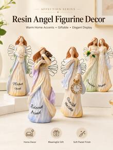 1 buah Ornamen Dekorasi Keluarga Ukiran Kayu & Resin Kreatif - A - View 8