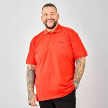 Men's Plus Size Polo Shirt Zero Kelvin Premium Piqué Elastane, Non-Cutting, Comfortable And Perfect Fit, Breathable, Elegant Casual Style, Large Sizes G1 G2 G3 G4 G5 - 紅色 - 查看 10