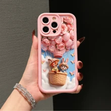 Disney Zootopia Phone Case, Protective Cover. Compatible With IPhone 17, 16, 15, 14, 13, 12, 11 Pro Series And Galaxy S22, S23, S24, S25 Models, Featuring Nick Wilde And Judy Hopps In A Hot Air Balloon With Roses And Glitter Balloons On A Blue Sky Background, Showcasing The Duo In A Dreamy, Romantic Design, Ideal For Birthdays, Holidays, Anniversaries, Graduation Gifts, Or Any Special Occasion. - 黑色 - 查看 4