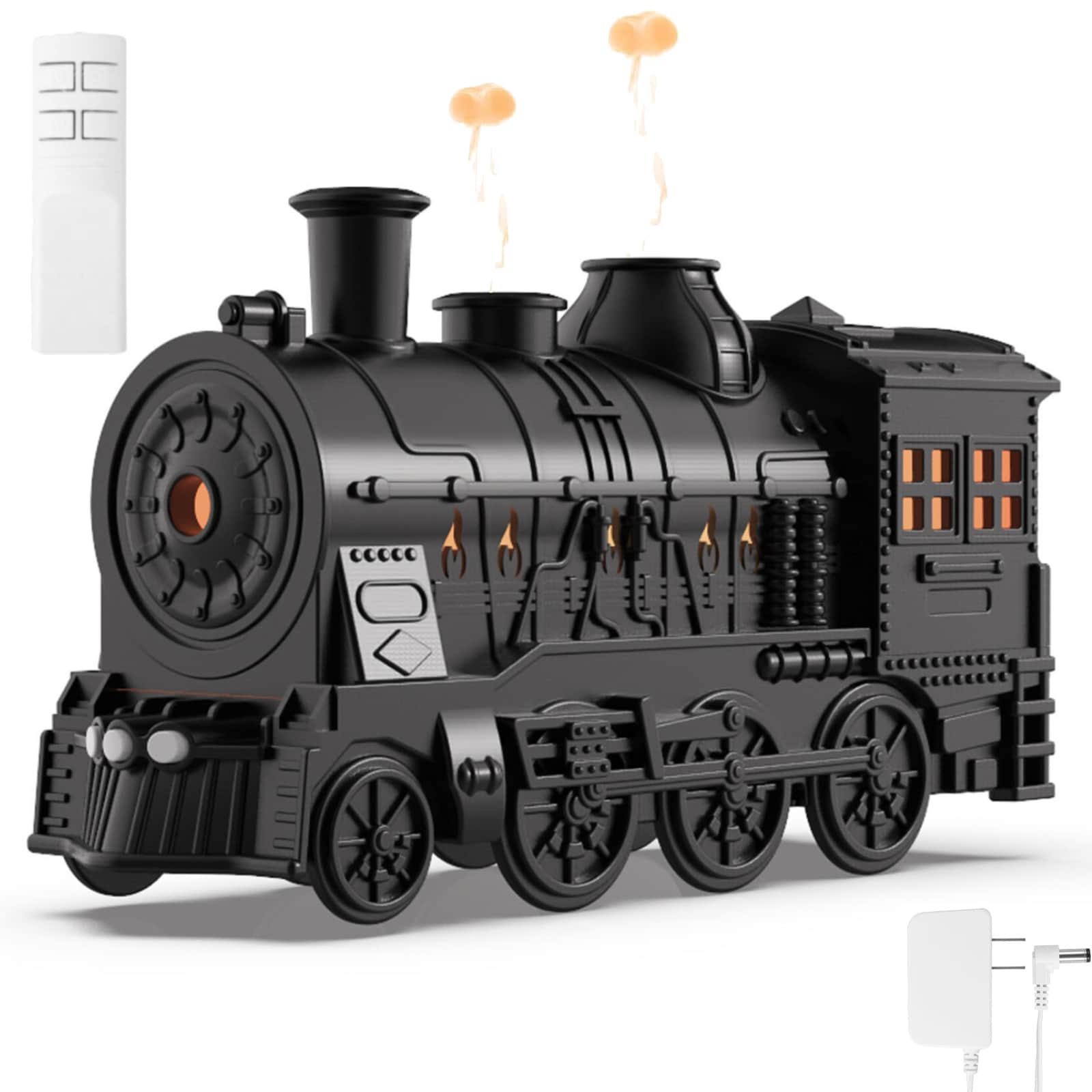 Difusor De Aceite Esencial De Tren De Vapor Humidificador De Niebla Fría Con Control Remoto 300 Ml Para Hogar,Dormitorio,2 Opciones De Color Led - A - Ver 1