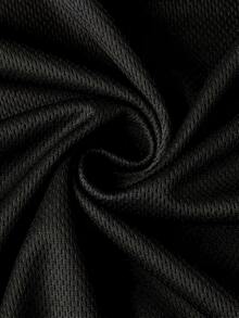 Nueva camiseta de cuello redondo para mujer, manga corta, holgada, casual y versátil con ‌estampado de letras a la moda‌, tejido suave y de buena caída - Negro - Ver 2