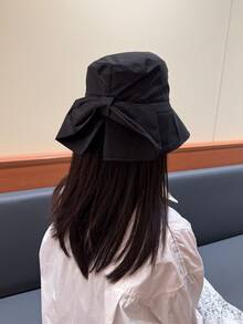 欧美春夏新款渔夫帽。韩版女士蝴蝶结帽。日式纯色圆顶帽、遮阳帽和防晒帽。男女款遮阳帽。 - 彩色 - 查看 6