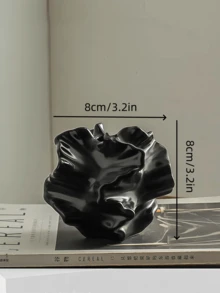 1件现代简约创意树脂花瓶装饰，适用于客厅玄关电视柜、办公桌家居装饰，奢华高端艺术花盆，侘寂风格咖啡桌电视柜装饰 - 彩色 - 查看 4