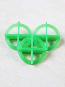 可重複使用圓形磁磚十字定位器，綠色，多用途，多尺寸，2.5mm 可拆卸十字定位器，適用於 DIY 和專業地板與牆面磁磚安裝 - 多色 - 查看 3